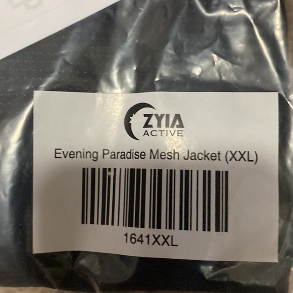 NWT/Package Zyia Evening Paradise Mesh Jacket ladies 2x - Picture 7 of 7